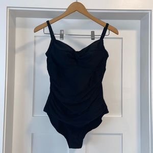 One Piece Black Flattering Bathing Suit